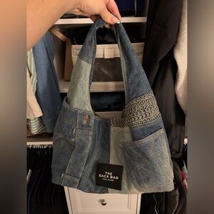 Marc Jacobs Denim Patchwork Tote